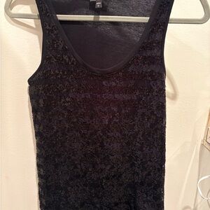 Express Black Lace Tank Top